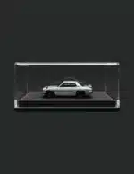 Handmade Acrylic 1/64 Diecast Model Car Display Case Box with High-Grade Leather Base