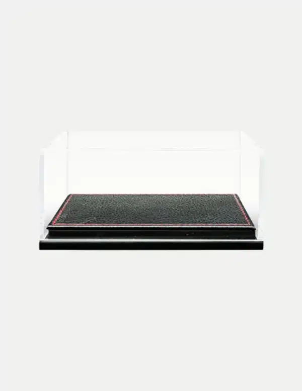 Handmade Acrylic 1/64 Diecast Model Car Display Case Box with High-Grade Leather Base