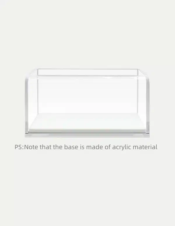 Handmade Acrylic 1/64 Diecast Model Car Display Case Box with High-Grade Leather Base