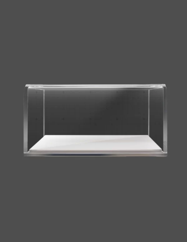 Handmade Acrylic 1/64 Diecast Model Car Display Case Box with High-Grade Leather Base