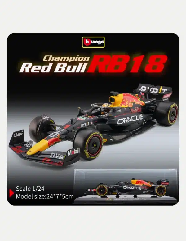 Bburago 1:24 Red Bull RB18 #1 Max Verstappen (World Champion F1 Abu Dhabi GP 2022)