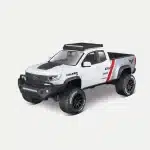 Maisto 2017 Chevrolet Colorado ZR2 Pickup Truck “Falken Tires Livery” 1:27 Scale Diecast Model Car, White & Silver