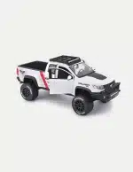 Maisto 2017 Chevrolet Colorado ZR2 Pickup Truck “Falken Tires Livery” 1:27 Scale Diecast Model Car, White & Silver