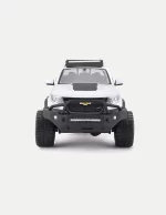 Maisto 2017 Chevrolet Colorado ZR2 Pickup Truck “Falken Tires Livery” 1:27 Scale Diecast Model Car, White & Silver