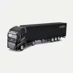 Maisto 1:87 Volvo FH16 Globetrotter 750 XXL Diecast Truck Model – Black with Detachable Trailer