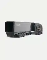 Maisto 1:87 Volvo FH16 Globetrotter 750 XXL Diecast Truck Model – Black with Detachable Trailer