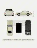 WELLY 1:24 Scale1964 Porsche 911 Diecast Model Car in Classic Cream White with Exquisite Interior