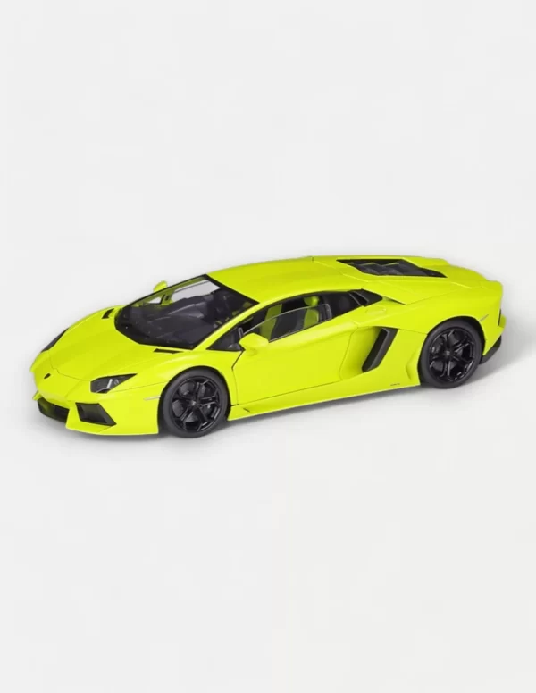 Welly FX 1:18 Lamborghini Aventador LP700-4 Diecast Model Car (Gloss Purple, Glossy Yellow, Lime Green, Blue, Pink)