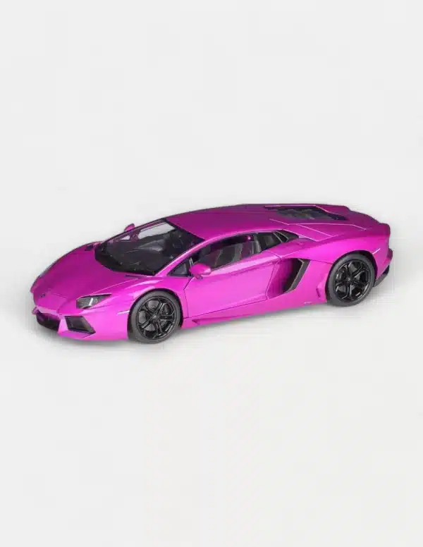 Welly FX 1:18 Lamborghini Aventador LP700-4 Diecast Model Car (Gloss Purple, Glossy Yellow, Lime Green, Blue, Pink)