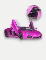 Welly FX 1:18 Lamborghini Aventador LP700-4 Diecast Model Car (Gloss Purple, Glossy Yellow, Lime Green, Blue, Pink)