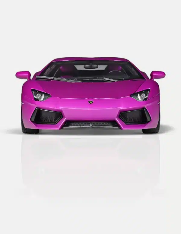 Welly FX 1:18 Lamborghini Aventador LP700-4 Diecast Model Car (Gloss Purple, Glossy Yellow, Lime Green, Blue, Pink)