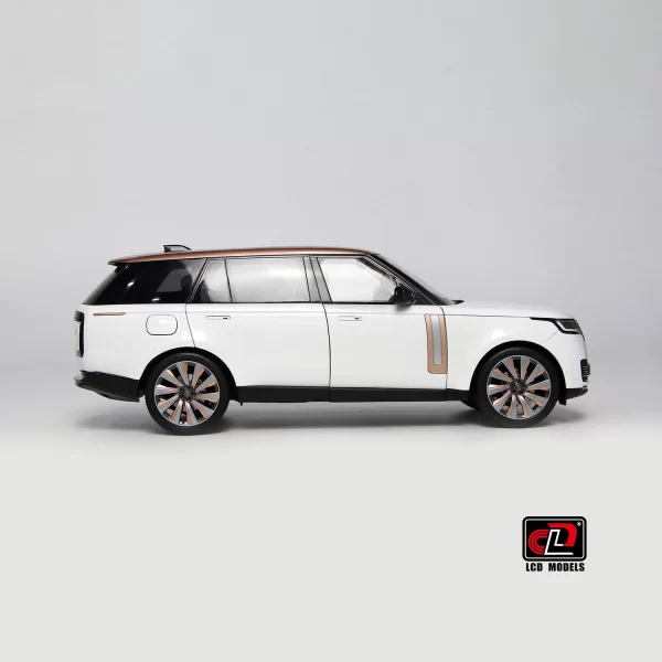 LCD Models 1:18 Land Rover Range Rover SV Serenity 2022 Diecast (White with Gold Accent)
