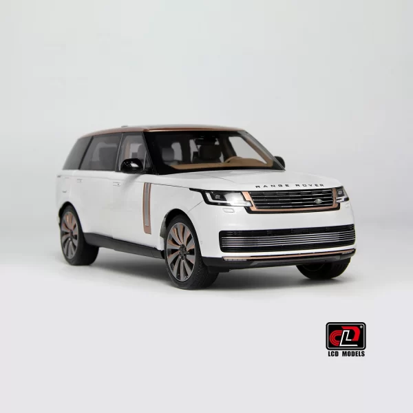 LCD Models 1:18 Land Rover Range Rover SV Serenity 2022 Diecast (White with Gold Accent)