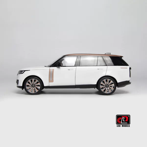 LCD Models 1:18 Land Rover Range Rover SV Serenity 2022 Diecast (White with Gold Accent)