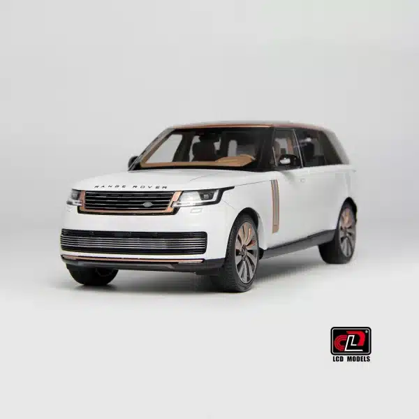 LCD Models 1:18 Land Rover Range Rover SV Serenity 2022 Diecast (White with Gold Accent)