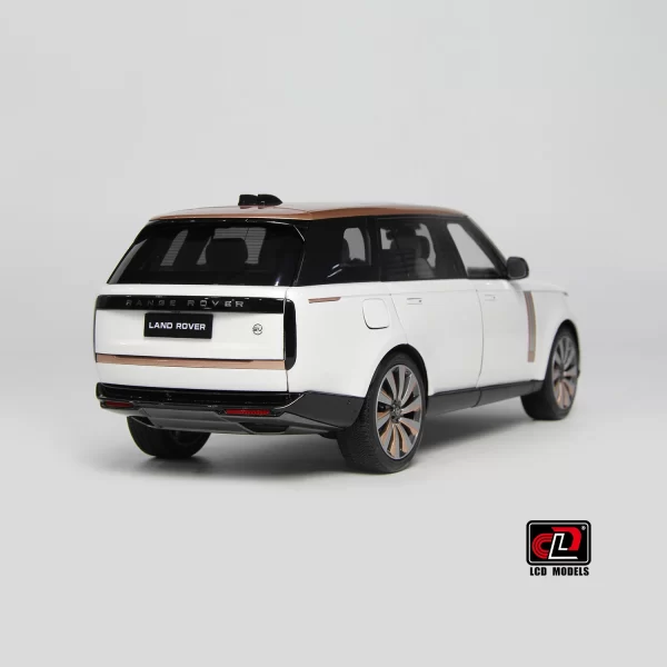 LCD Models 1:18 Land Rover Range Rover SV Serenity 2022 Diecast (White with Gold Accent)