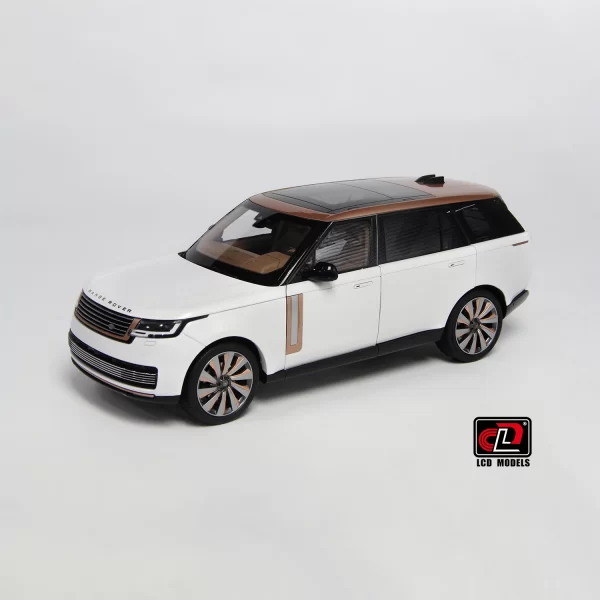LCD Models 1:18 Land Rover Range Rover SV Serenity 2022 Diecast (White with Gold Accent)