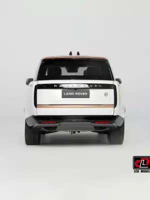 LCD Models 1:18 Land Rover Range Rover SV SERENITY 2022 Diecast Car - Rear View (White)