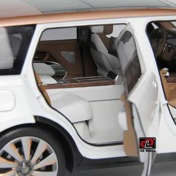 LCD Models 1:18 Land Rover Range Rover SV Serenity 2022 Diecast (White with Gold Accent)