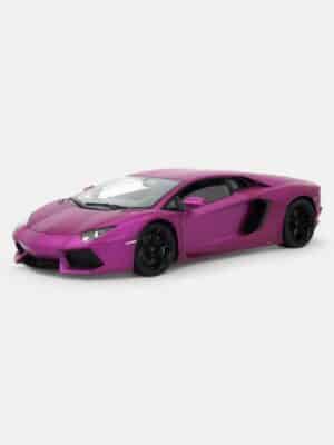 Welly FX 1:18 Lamborghini Aventador LP700-4 - Matte Purple/Black