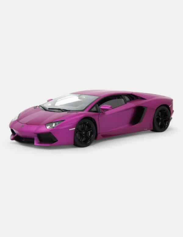 Welly FX 1:18 Lamborghini Aventador LP700-4 - Matte Purple/Black
