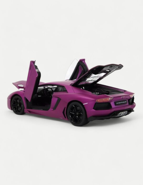 Welly FX 1:18 Lamborghini Aventador LP700-4 - Matte Purple/Black