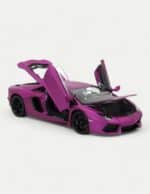 Welly FX 1:18 Lamborghini Aventador LP700-4 - Matte Purple/Black