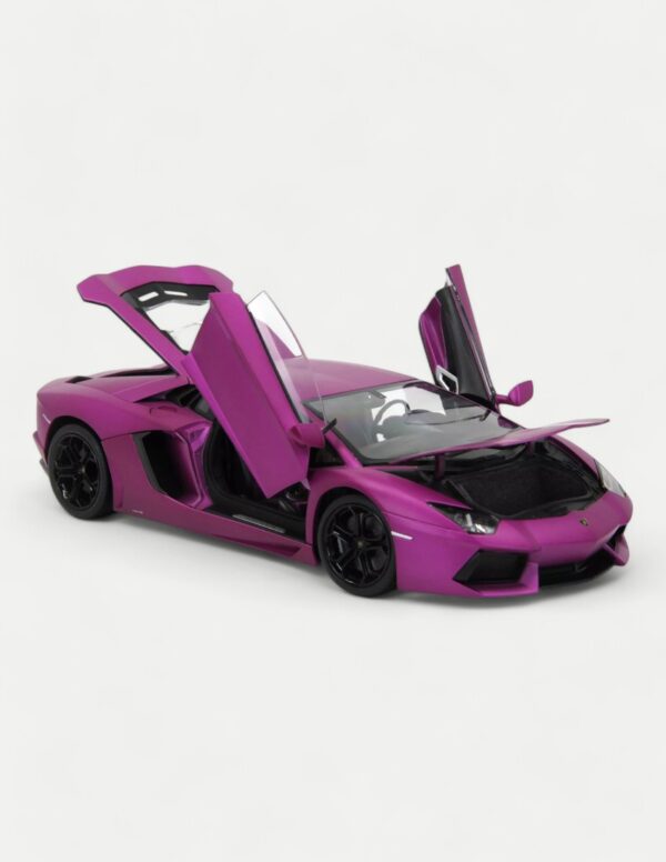 Welly FX 1:18 Lamborghini Aventador LP700-4 - Matte Purple/Black