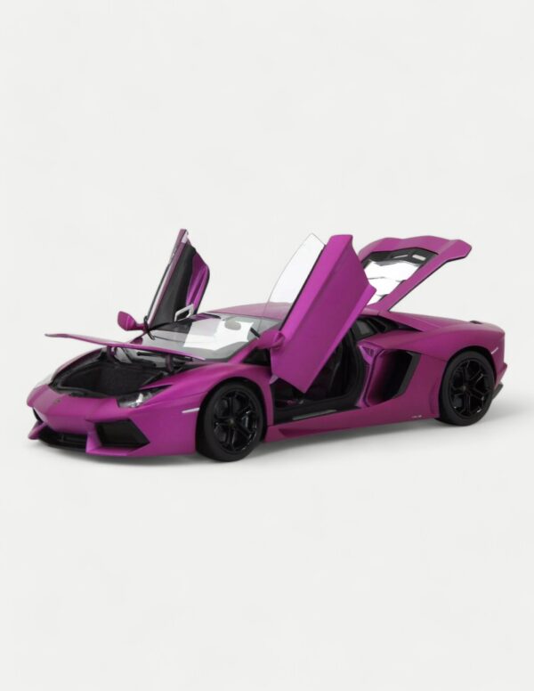 Welly FX 1:18 Lamborghini Aventador LP700-4 - Matte Purple/Black