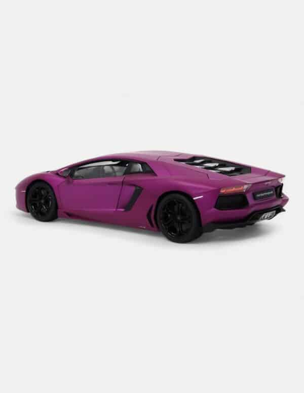 Welly FX 1:18 Lamborghini Aventador LP700-4 - Matte Purple/Black