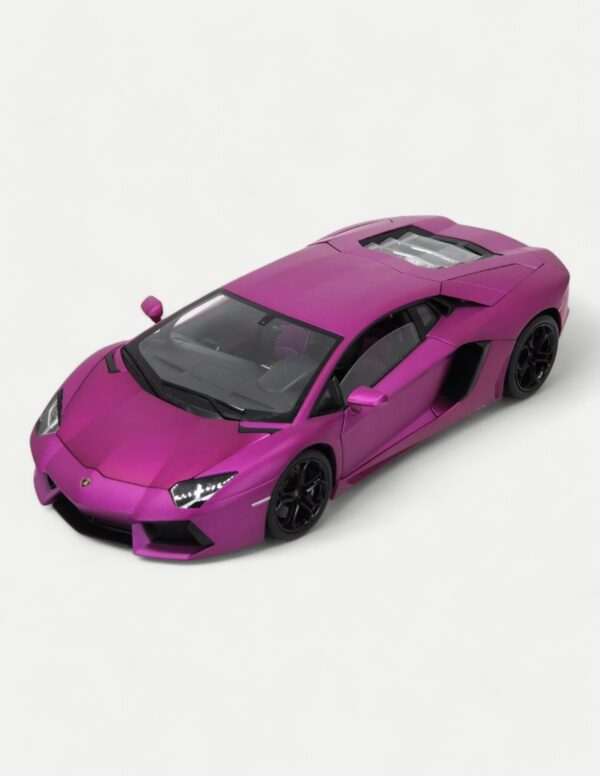 Welly FX 1:18 Lamborghini Aventador LP700-4 - Matte Purple/Black