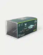 Bburago 1:43 Aston Martin AMR23 #14 Fernando Alonso 2023 F1 Model Car - Collector's Edition with Driver Figure & Display Case
