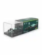 Bburago 1:43 Aston Martin AMR23 #14 Fernando Alonso 2023 F1 Model Car - Collector's Edition with Driver Figure & Display Case