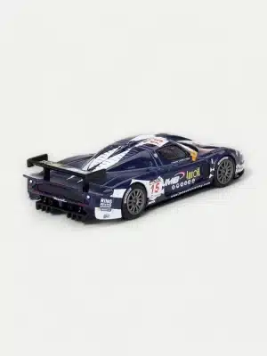 BBR Models 1:64 Maserati MC12 Competizione #15 JMB Racing 2008 FIA 24Hr of Spa Diecast Car - Rear 3/4 View