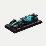 Bburago 1:43 Aston Martin AMR23 #14 Fernando Alonso 2023 F1 Model Car - Collector's Edition with Driver Figure & Display Case
