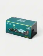 Bburago 1:43 Aston Martin AMR23 #18 Lance Stroll 2023 F1 Diecast Model Car - Collector's Edition with Driver Figure & Display Case