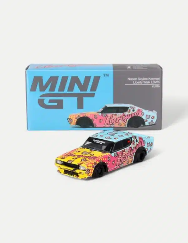MINI GT 1/64 Nissan Skyline Kenmeri Liberty Walk LBWK KUMA Diecast Car - Collectible JDM Legend