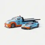 Maisto 1:64 Diecast Model Car Set With 2019 Ford GT #9 Heritage Edition & Flatbed - Tribute to Le Mans(Gulf Livery)