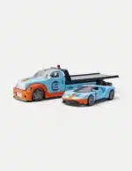 Maisto 1:64 Diecast Model Car Set With 2019 Ford GT #9 Heritage Edition & Flatbed - Tribute to Le Mans(Gulf Livery)