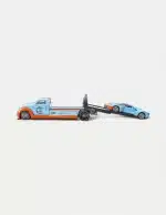 Maisto 1:64 Diecast Model Car Set With 2019 Ford GT #9 Heritage Edition & Flatbed - Tribute to Le Mans(Gulf Livery)