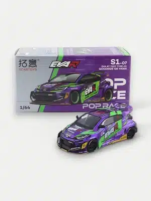 XCARTOYS x POP RACE 1:64 Toyota GR Yaris Pandem EVA RT Test Type-01 Goodride