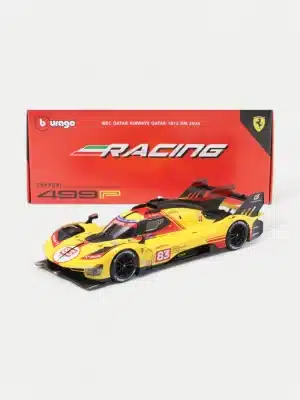 Bburago 1:18 Ferrari 499P #83 24hr Le Mans 2025 Winner - Yellow