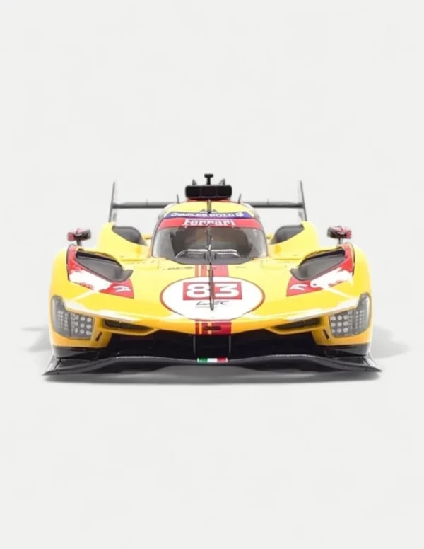 Bburago 1:18 Ferrari 499P #83 24hr Le Mans 2025 Winner - Yellow