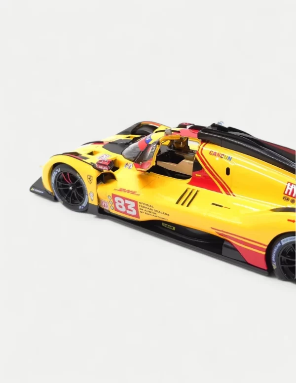 Bburago 1:18 Ferrari 499P #83 24hr Le Mans 2025 Winner - Yellow