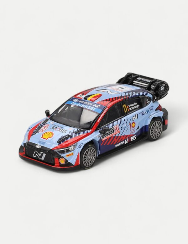 MINI GT 1:64 Hyundai i20 N Rally1 Hybrid #11 2024 Monte-Carlo Winner & WRC Champion - Blue
