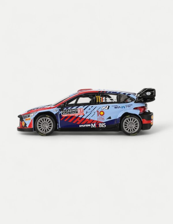 MINI GT 1:64 Hyundai i20 N Rally1 Hybrid #11 2024 Monte-Carlo Winner & WRC Champion - Blue