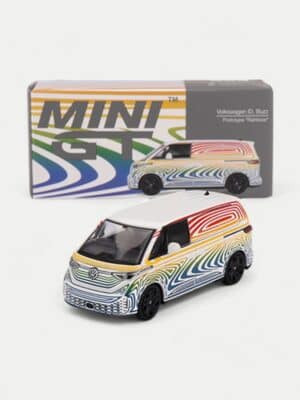 MINI GT 1:64 Volkswagen ID. Buzz Prototype - Rainbow Camouflage