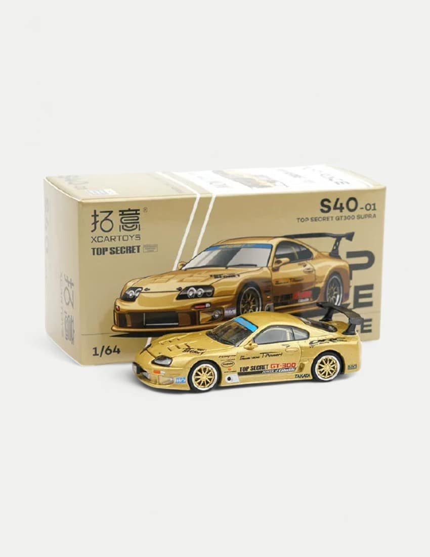 XCARTOYS × POP RACE 1:64 Top Secret Toyota Supra GT300 Diecast