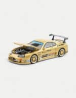 XCARTOYS × POP RACE 1:64 Top Secret Toyota Supra GT300 Diecast - Gold (JZA80)