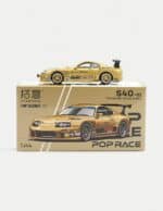 XCARTOYS × POP RACE 1:64 Top Secret Toyota Supra GT300 Diecast - Gold (JZA80)